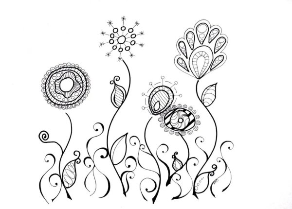 Орнамент в круге легкий