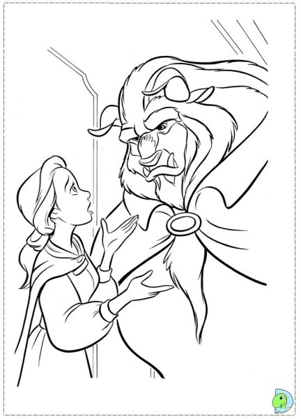 Красавица и чудовище карандашом