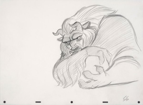 Красавица и чудовище Наброски