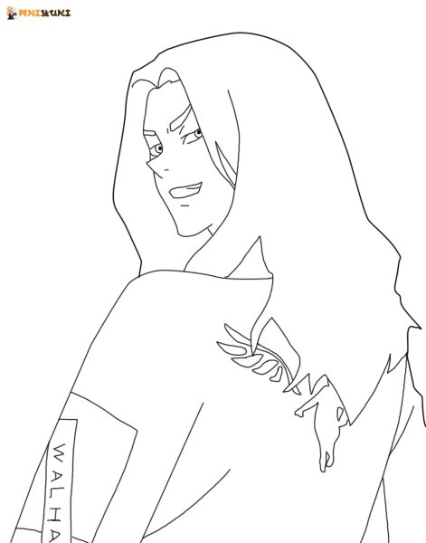 Баджи Кейске раскраска