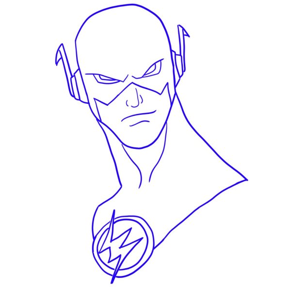 Барри Аллен карандашом