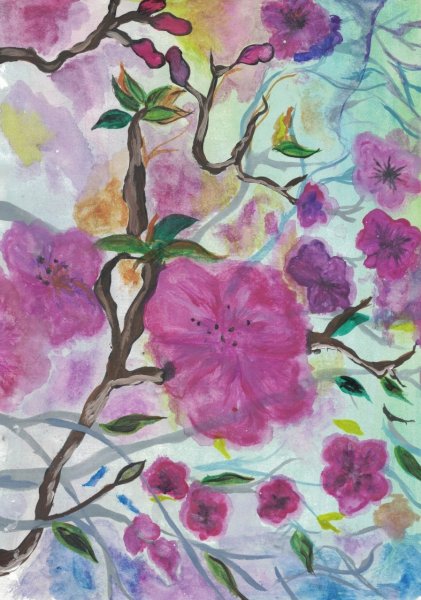 Картины с багульником