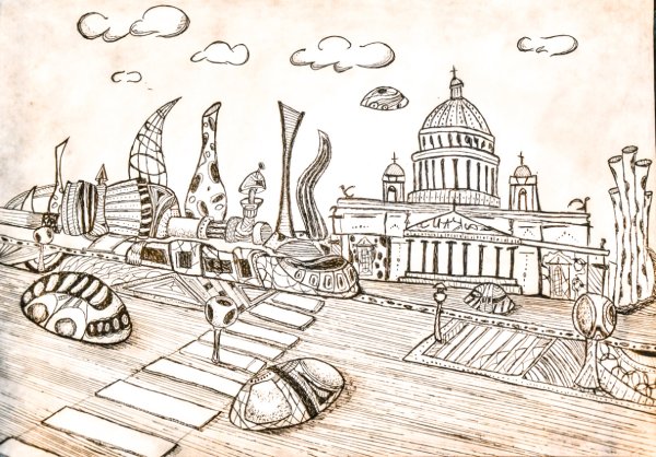 Город СПБ В будущем