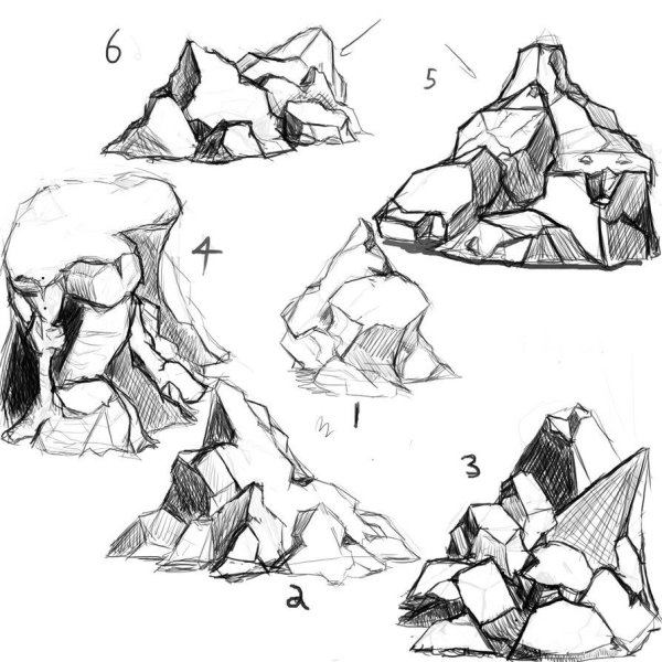 Скетчи камней