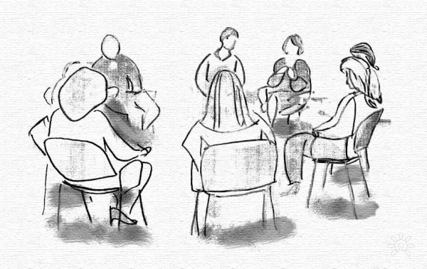Групповая психотерапия иллюстрация