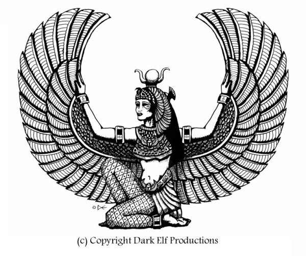 Тату Изида Египетская богиня