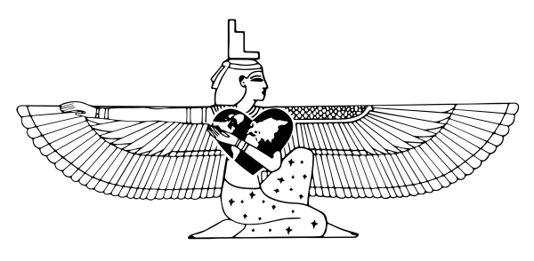 Богиня Маат рисунок