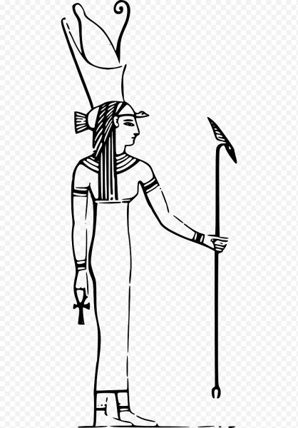 Исида богиня Египта рисунок