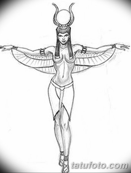 Хатхор богиня тату