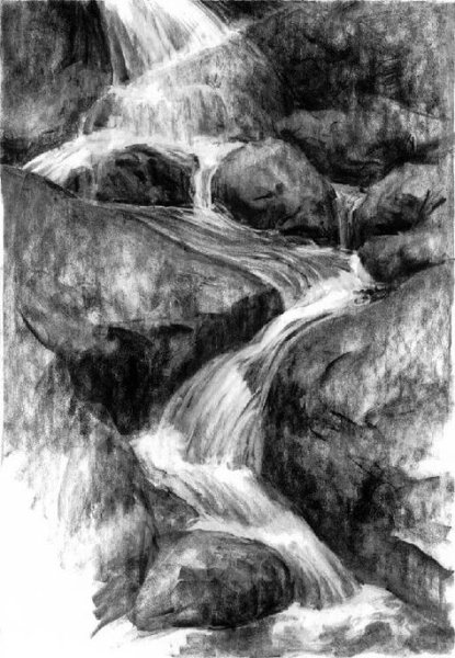 Пейзаж для новичков карандашом