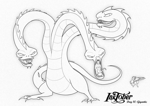 Гидра раскраска