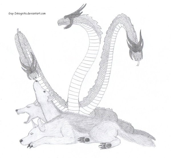 Гидра карандашом