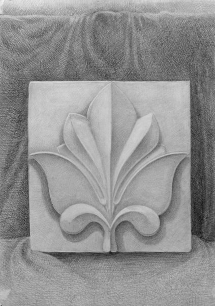 Гипс орнамент лист аканта