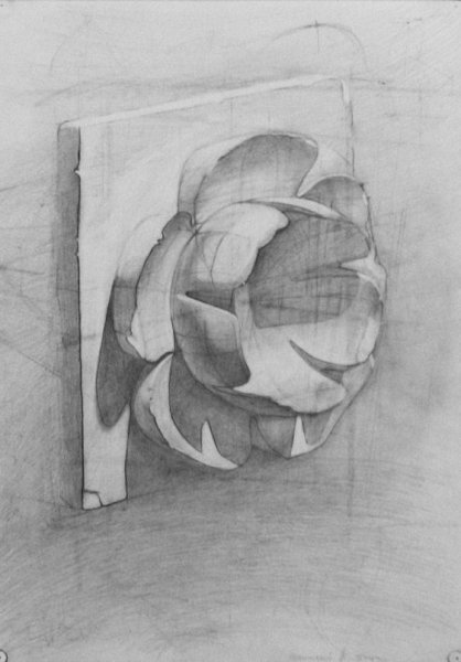 Гипсовая фигура. Орнамент «цветок лотоса»