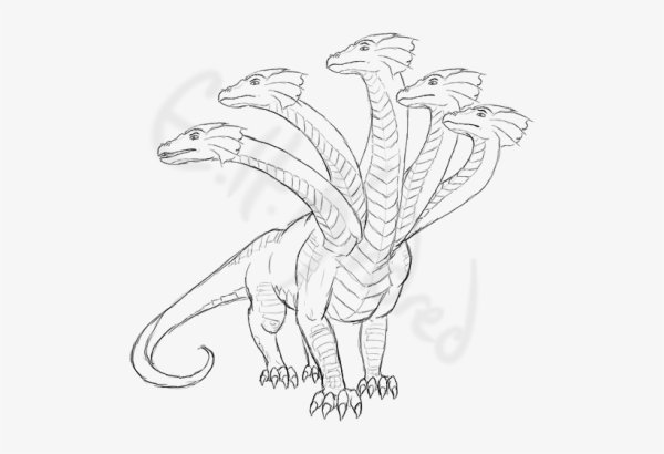 Лернейская гидра эскиз