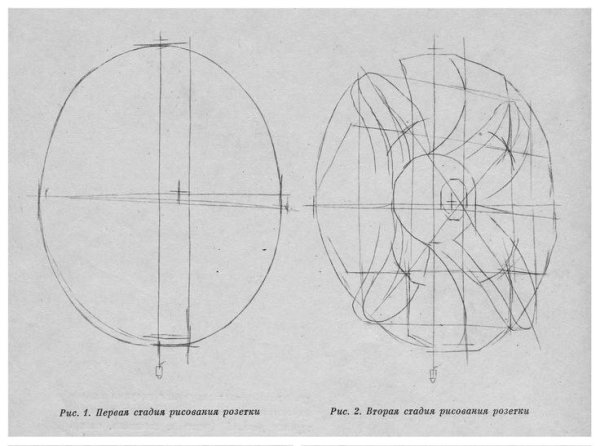 Гипсовая розетка рисунок