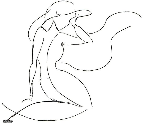 Карандаш силуэт