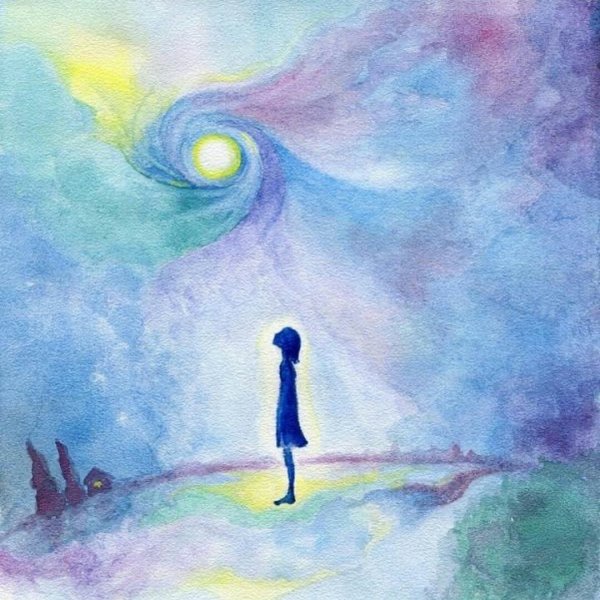 Одиночество акварель