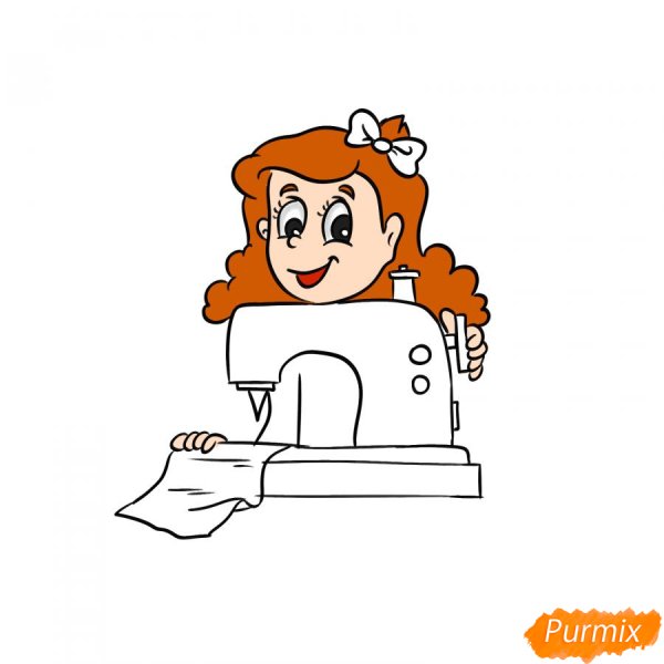 Как нарисовать швею
