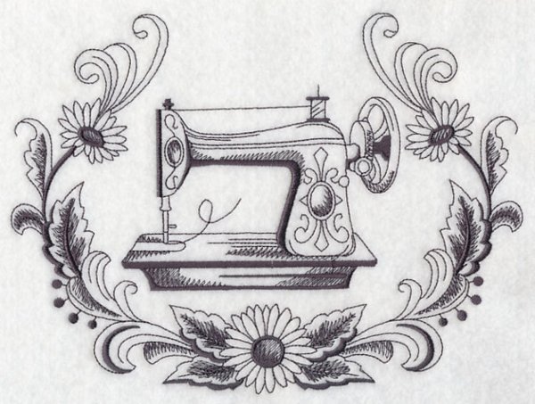 Швейная машинка раскраска