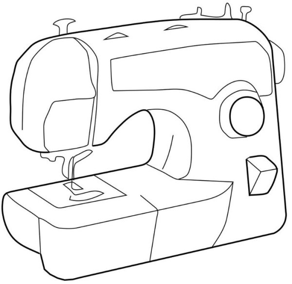 Инструменты для шитья раскраска