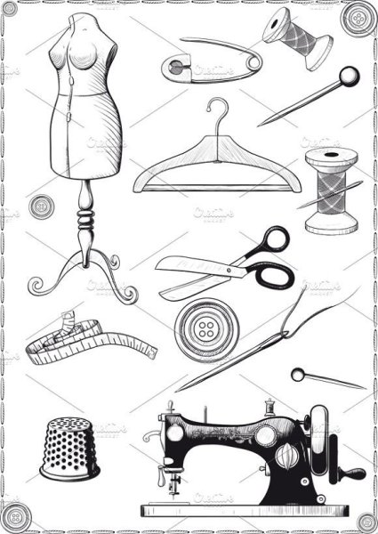 Раскраска ателье для детей