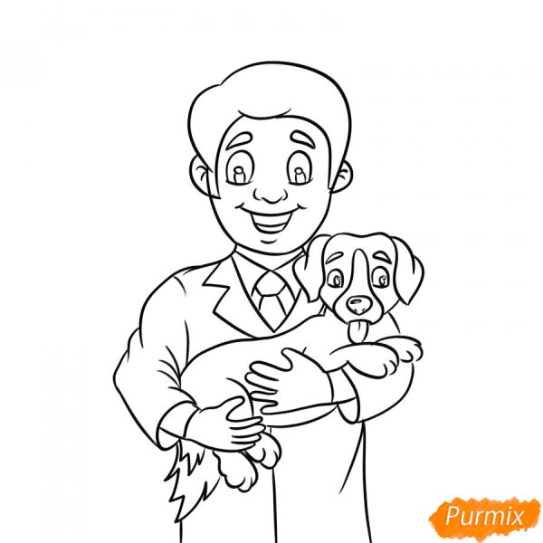 Раскраска ветеринар