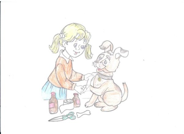 Раскраска ветеринар