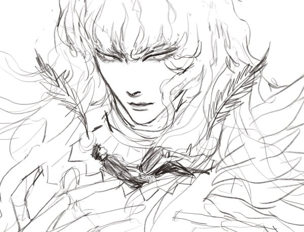 Гриффит Берсерк для срисовки