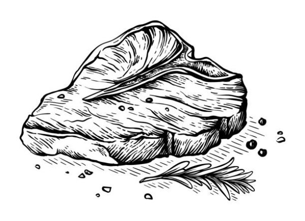 Стейк рисунок Графика