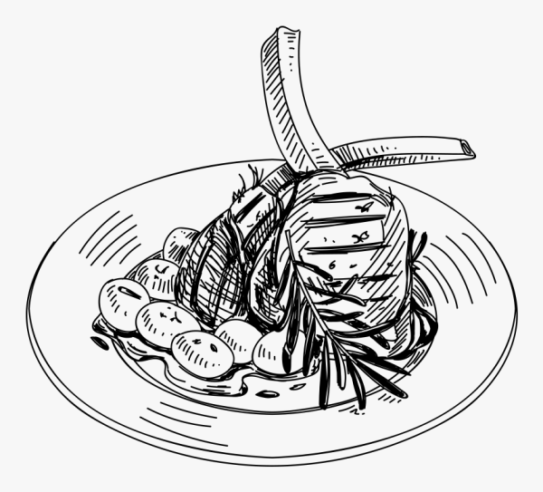 Мясные блюда вектор