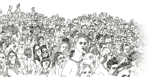 Нарисованная толпа