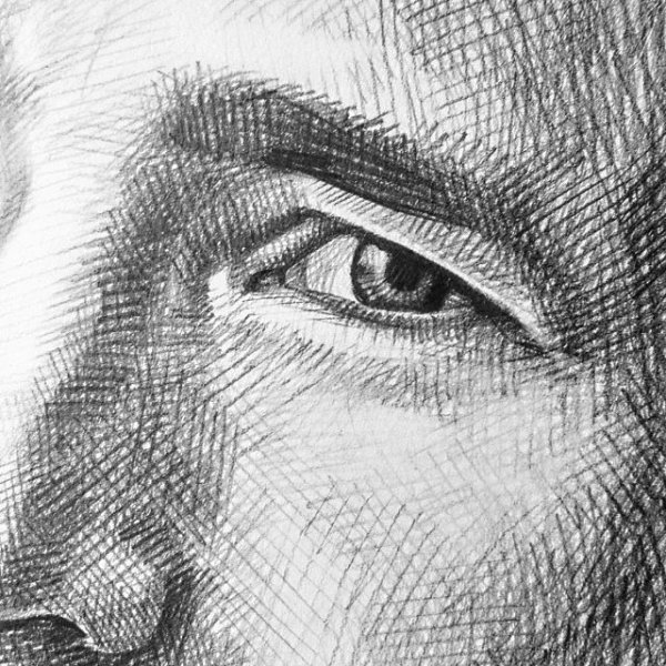 Портрет штриховка