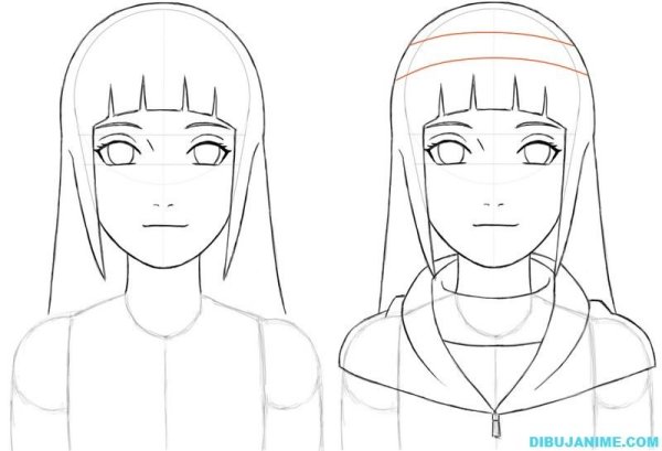 Хината Хьюга карандашом