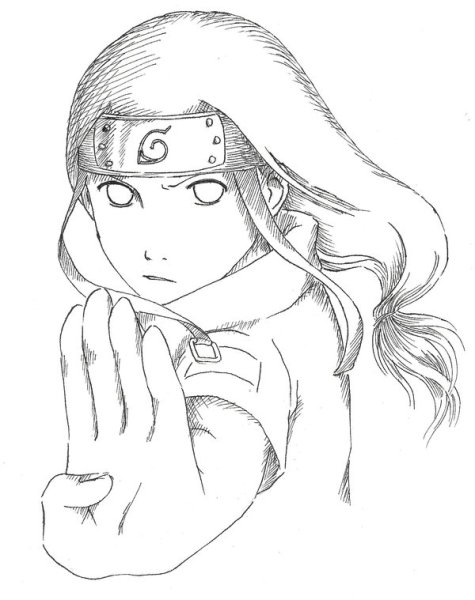 Хината Хьюга скетчи