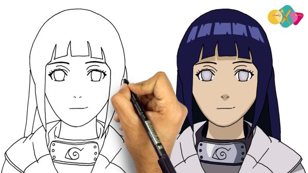 Хината карандашом для срисовки