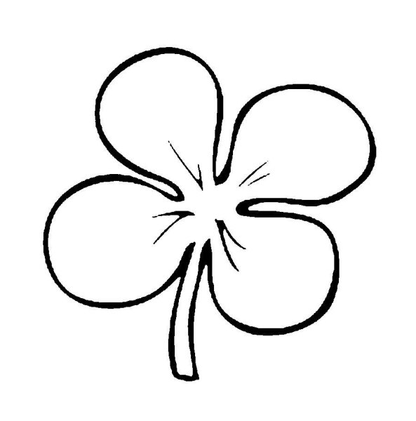 Тату Клевер четырехлистный эскизы