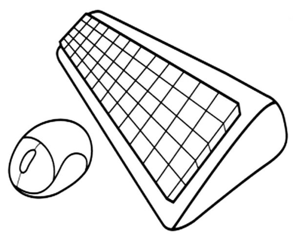 Клавиатура раскраска