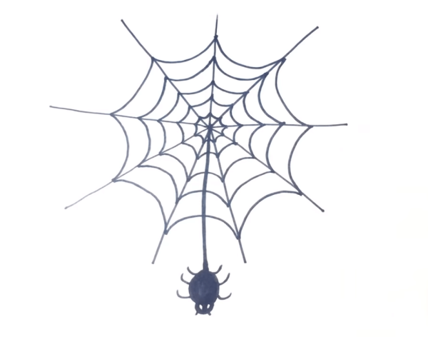 Паутина раскраска