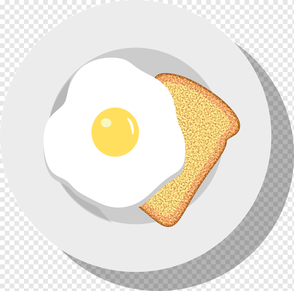 Яичница на тарелке нарисовать