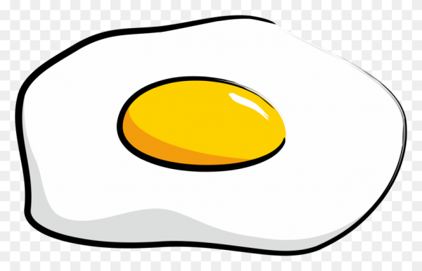 Раскраска яичница с глазами