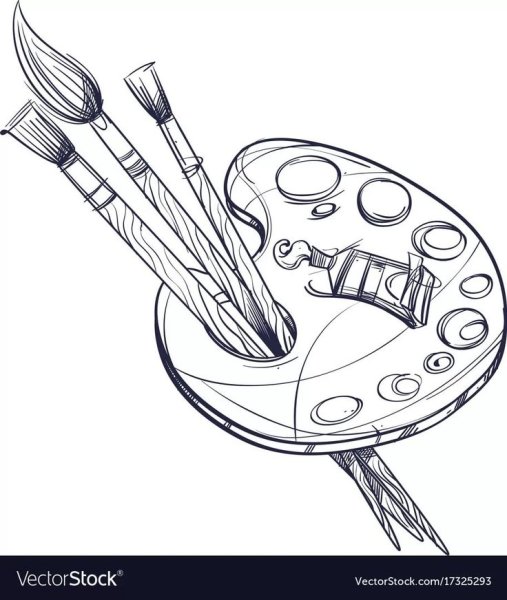 Кисти и краски