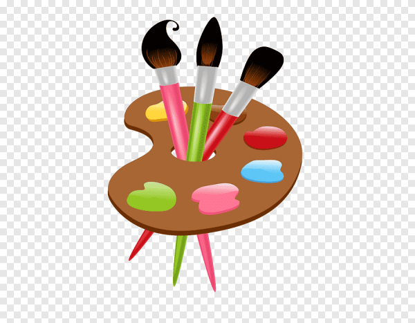 Палитра и кисти рисунок