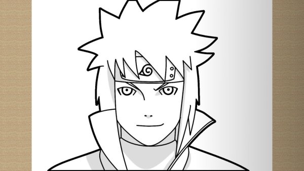 Скетч Наруто команда Минато