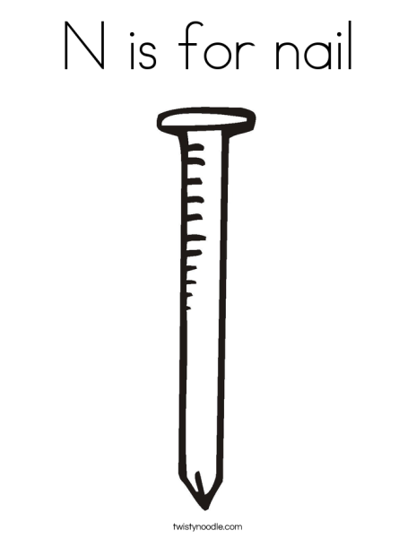 Гвоздь раскраска