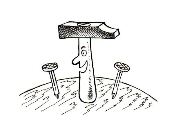 Гвоздь раскраска для малышей