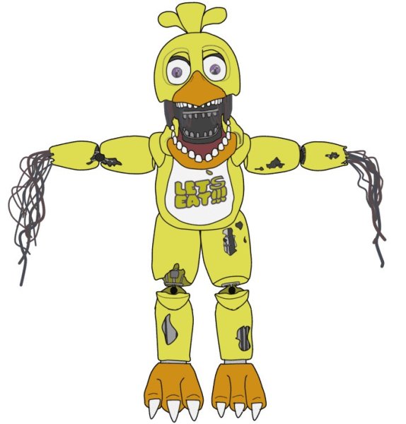 АНИМАТРОНИКИ Олд чика рисунок