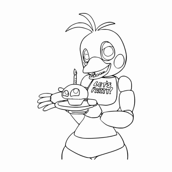 Раскраски АНИМАТРОНИКОВ Фредди