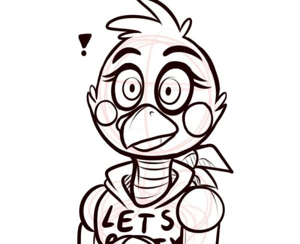 Чика ФНАФ 9 раскраска