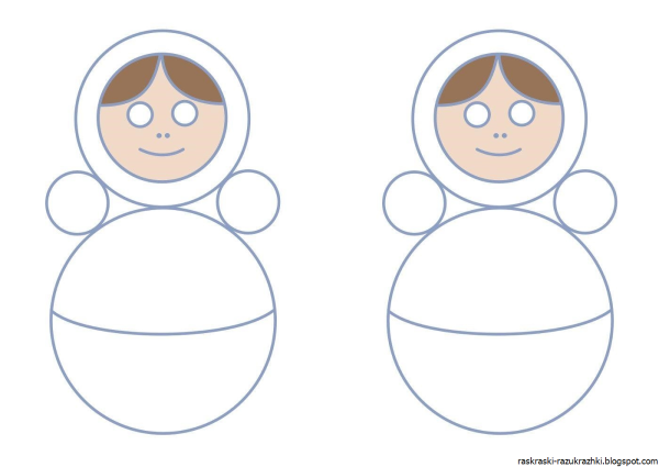 Матрешка шаблон